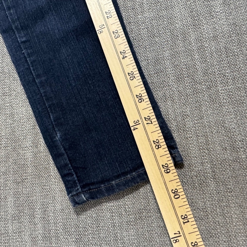 PAIGE Edgemont Skinny Jeans Blue Denim Moto Zip‎ Detail Low Rise Size 26 - Picture 6 of 11